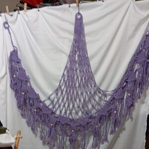 Purple Macrame Wall Hanging